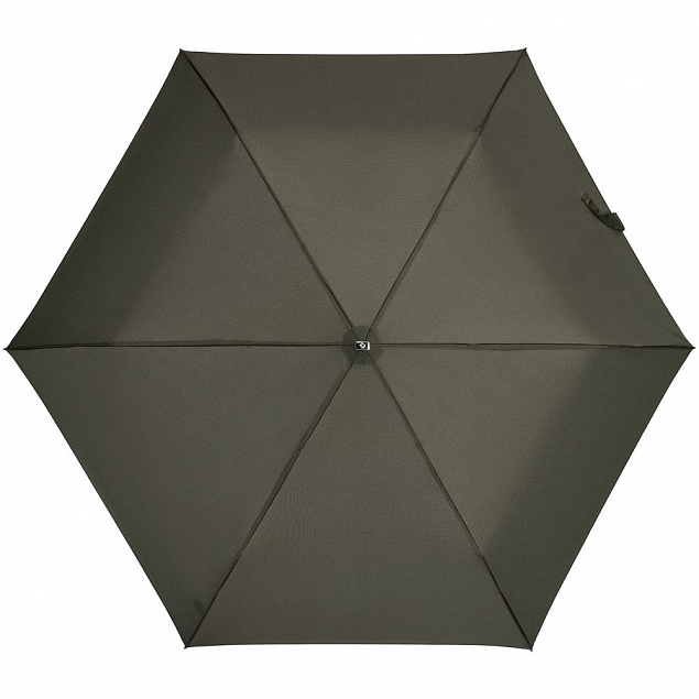 Зонт складной Rain Pro Mini Flat, зеленый (оливковый) с логотипом в Балашихе заказать по выгодной цене в кибермаркете AvroraStore