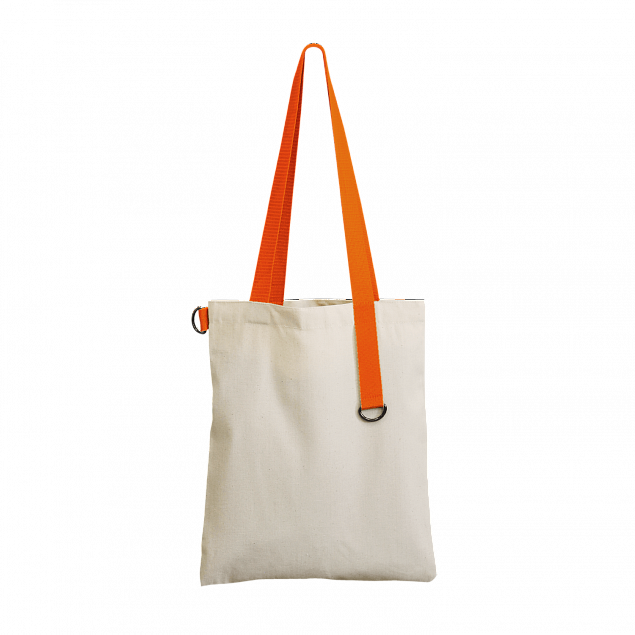 Шоппер Superbag (неокрашенный с оранжевым) с логотипом в Балашихе заказать по выгодной цене в кибермаркете AvroraStore