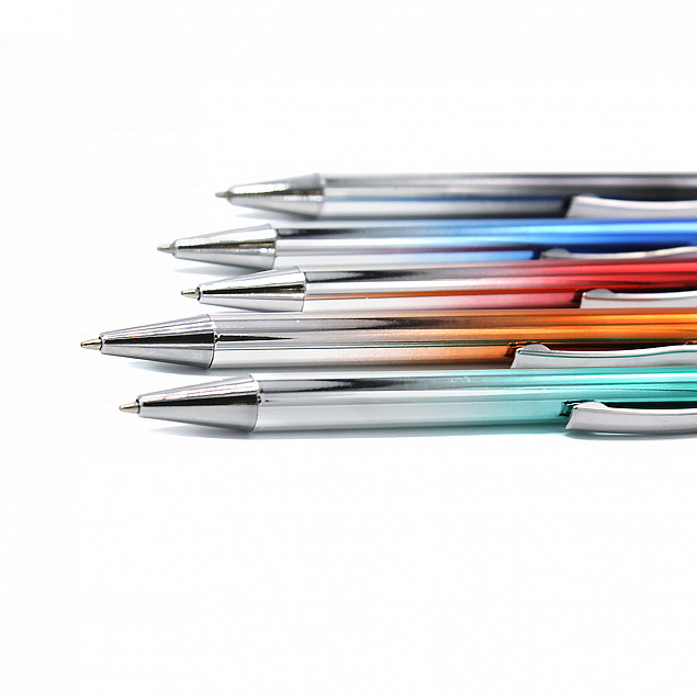 Ручка металлическая Синергия - Синий HH с логотипом в Балашихе заказать по выгодной цене в кибермаркете AvroraStore
