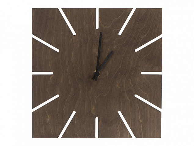 Часы деревянные «Лулу» с логотипом в Балашихе заказать по выгодной цене в кибермаркете AvroraStore