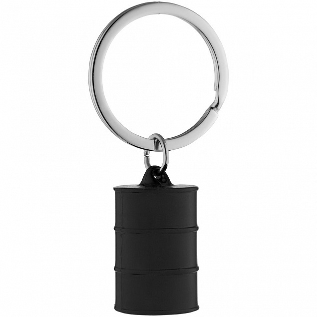 Брелок Barrel, черный с логотипом в Балашихе заказать по выгодной цене в кибермаркете AvroraStore