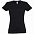 Футболка женская Imperial Women 190, черная с логотипом в Балашихе заказать по выгодной цене в кибермаркете AvroraStore