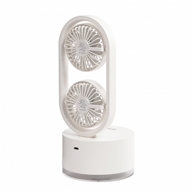 Портативный увлажнитель воздуха "Smart Wind" с двумя вентиляторами с логотипом в Балашихе заказать по выгодной цене в кибермаркете AvroraStore