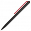 Шариковая ручка GrafeeX в чехле, черная с красным с логотипом в Балашихе заказать по выгодной цене в кибермаркете AvroraStore