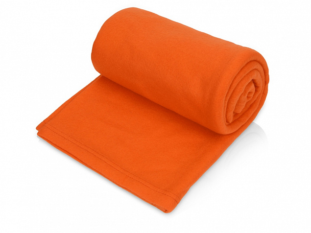 Плед флисовый Polar, оранжевый с логотипом в Балашихе заказать по выгодной цене в кибермаркете AvroraStore