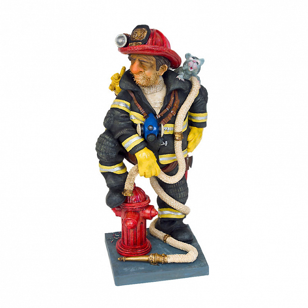 Скульптура "Пожарный"мини с логотипом в Балашихе заказать по выгодной цене в кибермаркете AvroraStore