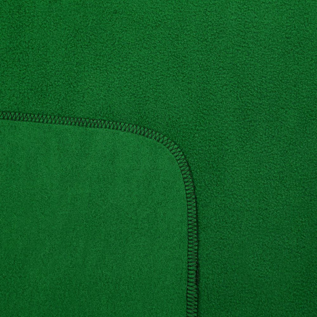 Флисовый плед Warm&Peace XL, зеленый с логотипом в Балашихе заказать по выгодной цене в кибермаркете AvroraStore