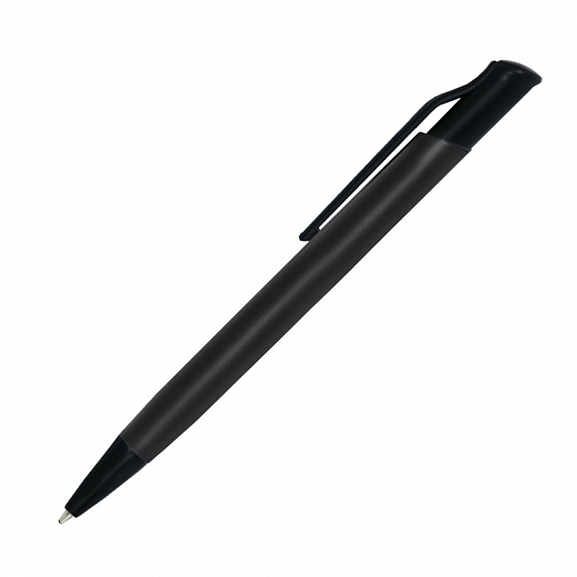Шариковая ручка Grunge, черная с логотипом в Балашихе заказать по выгодной цене в кибермаркете AvroraStore