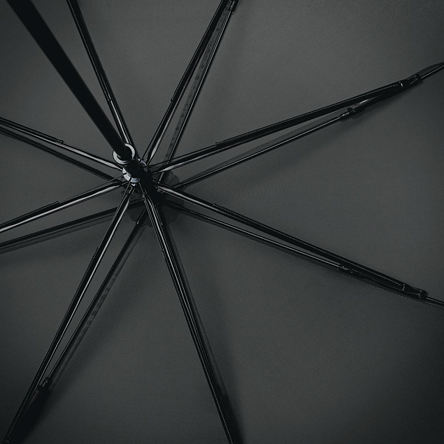 Зонт-трость Wind, черный с логотипом в Балашихе заказать по выгодной цене в кибермаркете AvroraStore