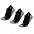 Набор из 3 пар спортивных женских носков Monterno Sport, черный с логотипом в Балашихе заказать по выгодной цене в кибермаркете AvroraStore