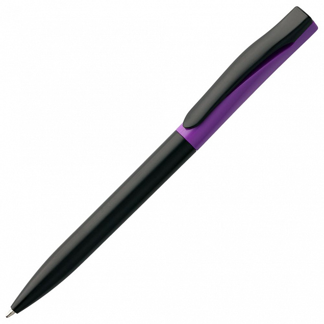 Ручка шариковая Pin Special, черно-фиолетовая с логотипом в Балашихе заказать по выгодной цене в кибермаркете AvroraStore
