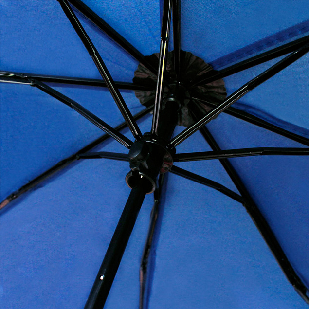 Зонт складной Сиэтл - Синий HH с логотипом в Балашихе заказать по выгодной цене в кибермаркете AvroraStore
