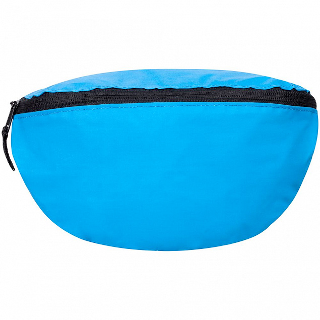 Поясная сумка Manifest Color из светоотражающей ткани, синяя с логотипом в Балашихе заказать по выгодной цене в кибермаркете AvroraStore