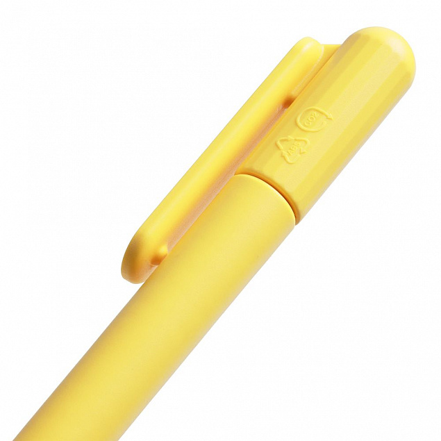 Ручка шариковая Prodir DS6S TMM, желтая с логотипом в Балашихе заказать по выгодной цене в кибермаркете AvroraStore