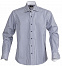 Рубашка мужская в полоску RENO, темно-синяя с логотипом в Балашихе заказать по выгодной цене в кибермаркете AvroraStore