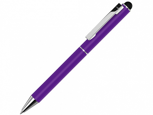 Ручка шариковая металлическая «Straight SI Touch» с логотипом в Балашихе заказать по выгодной цене в кибермаркете AvroraStore