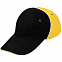 Бейсболка Unit Smart, черная со светло-желтым с логотипом в Балашихе заказать по выгодной цене в кибермаркете AvroraStore