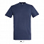 Фуфайка (футболка) REGENT мужская,Синий джинc 3XL с логотипом в Балашихе заказать по выгодной цене в кибермаркете AvroraStore