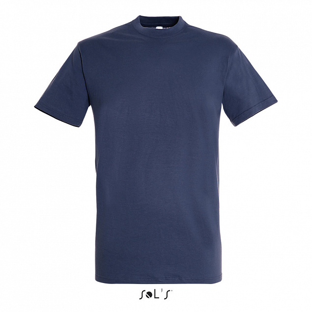 Фуфайка (футболка) REGENT мужская,Синий джинc 3XL с логотипом в Балашихе заказать по выгодной цене в кибермаркете AvroraStore
