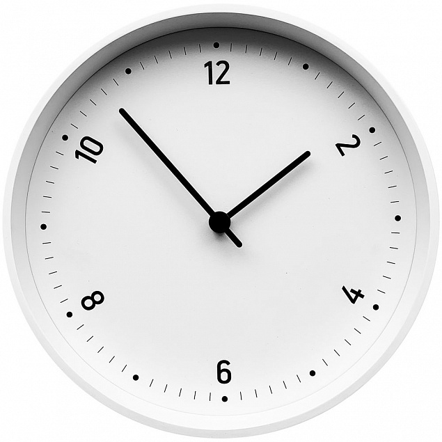 Часы настенные Loki, белые с логотипом в Балашихе заказать по выгодной цене в кибермаркете AvroraStore