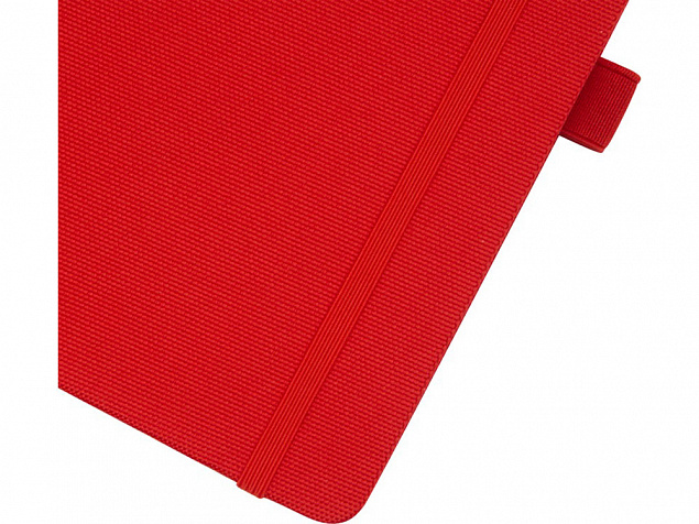 Блокнот Honua форматом A5 из переработанной бумаги с обложкой из переработанного ПЭТ, красный с логотипом в Балашихе заказать по выгодной цене в кибермаркете AvroraStore