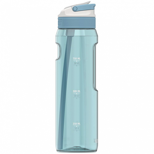 Бутылка для воды Lagoon 1000, голубая с логотипом в Балашихе заказать по выгодной цене в кибермаркете AvroraStore