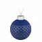 Елочный шар Queen, 8 см, синий с логотипом в Балашихе заказать по выгодной цене в кибермаркете AvroraStore