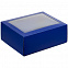 Коробка с окном InSight, синяя с логотипом в Балашихе заказать по выгодной цене в кибермаркете AvroraStore