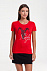 Футболка женская «Любовь зла», красная с логотипом в Балашихе заказать по выгодной цене в кибермаркете AvroraStore