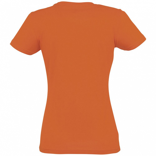 Футболка женская Imperial Women 190, оранжевая с логотипом в Балашихе заказать по выгодной цене в кибермаркете AvroraStore