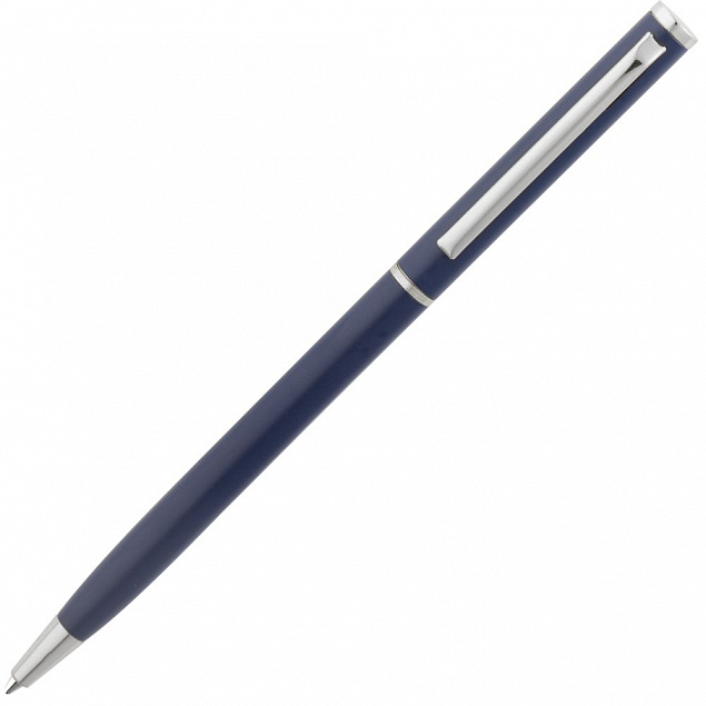Ручка шариковая Hotel Chrome, ver.2, синяя с логотипом в Балашихе заказать по выгодной цене в кибермаркете AvroraStore