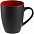 Кружка Bright Tulip, матовая, черная с синим с логотипом в Балашихе заказать по выгодной цене в кибермаркете AvroraStore