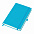 Бизнес-блокнот "Justy", 130*210 мм, светло-голубой, твердая обложка,  резинка 7 мм, блок-линейка с логотипом в Балашихе заказать по выгодной цене в кибермаркете AvroraStore