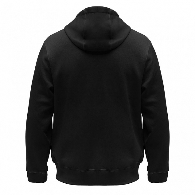 Толстовка мужская Hooded Full Zip черная с логотипом в Балашихе заказать по выгодной цене в кибермаркете AvroraStore