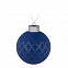 Елочный шар King, 8 см, синий с логотипом в Балашихе заказать по выгодной цене в кибермаркете AvroraStore