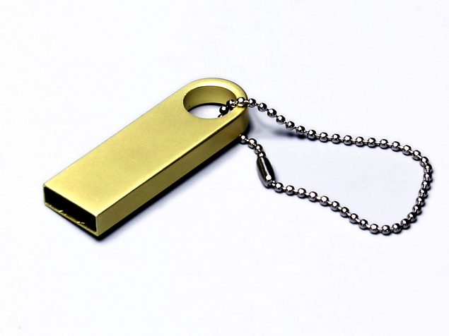 USB 2.0-флешка на 128 Гб с мини чипом и круглым отверстием с логотипом в Балашихе заказать по выгодной цене в кибермаркете AvroraStore