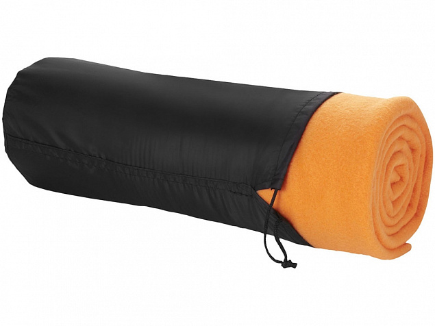 Плед Huggy в чехле, оранжевый с логотипом в Балашихе заказать по выгодной цене в кибермаркете AvroraStore