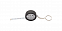 Брелок рулетка, черный с логотипом в Балашихе заказать по выгодной цене в кибермаркете AvroraStore