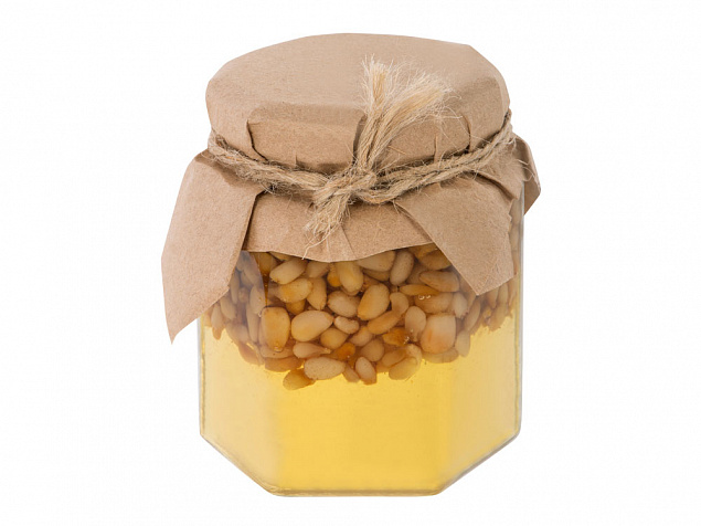Мед с кедровыми орешками с логотипом в Балашихе заказать по выгодной цене в кибермаркете AvroraStore