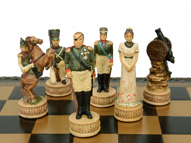 Шахматы Бородино с логотипом в Балашихе заказать по выгодной цене в кибермаркете AvroraStore