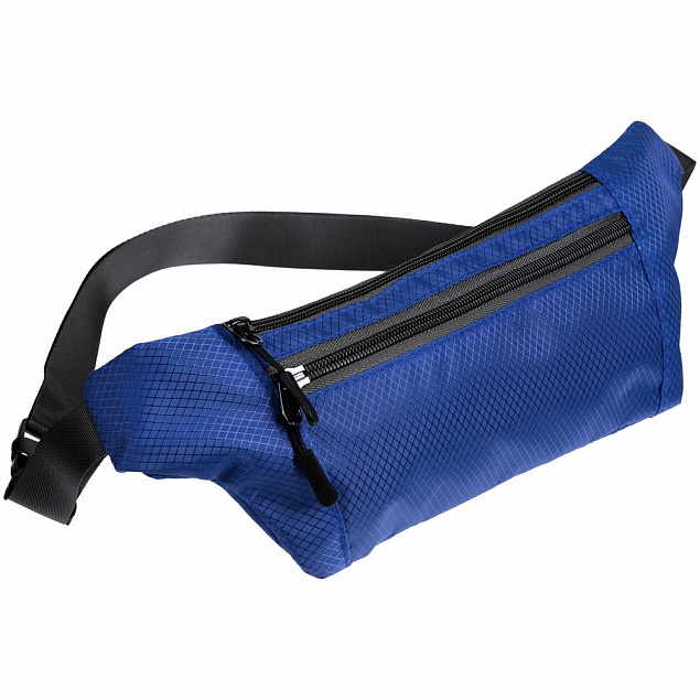 Спортивная поясная сумка Run for Fun, синяя с логотипом в Балашихе заказать по выгодной цене в кибермаркете AvroraStore