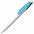 Ручка шариковая Bento, белая с фиолетовым с логотипом в Балашихе заказать по выгодной цене в кибермаркете AvroraStore