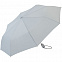 Зонт складной AOC, светло-серый с логотипом в Балашихе заказать по выгодной цене в кибермаркете AvroraStore