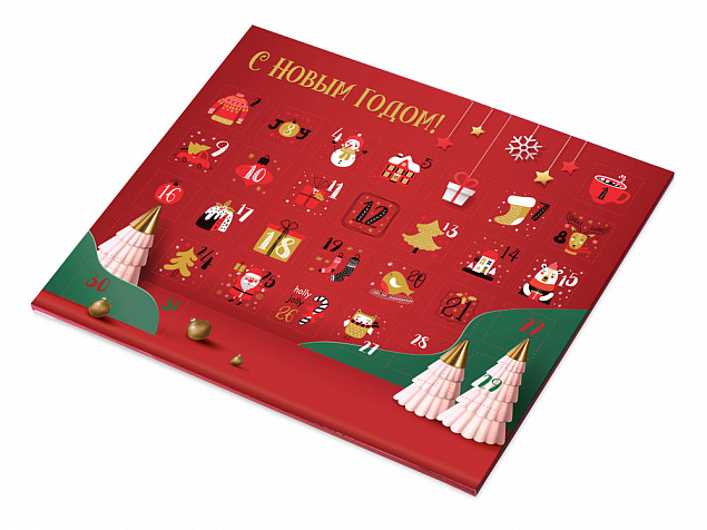 Шоколадный адвент-календарь «Festive» с логотипом в Балашихе заказать по выгодной цене в кибермаркете AvroraStore