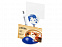Подставка для визиток и ручки с держателем для бумаги Глобус, синий с логотипом в Балашихе заказать по выгодной цене в кибермаркете AvroraStore