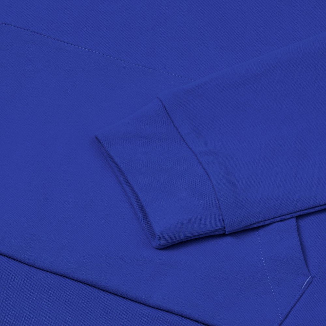 Толстовка с капюшоном на молнии Unit Siverga, ярко-синяя с логотипом в Балашихе заказать по выгодной цене в кибермаркете AvroraStore