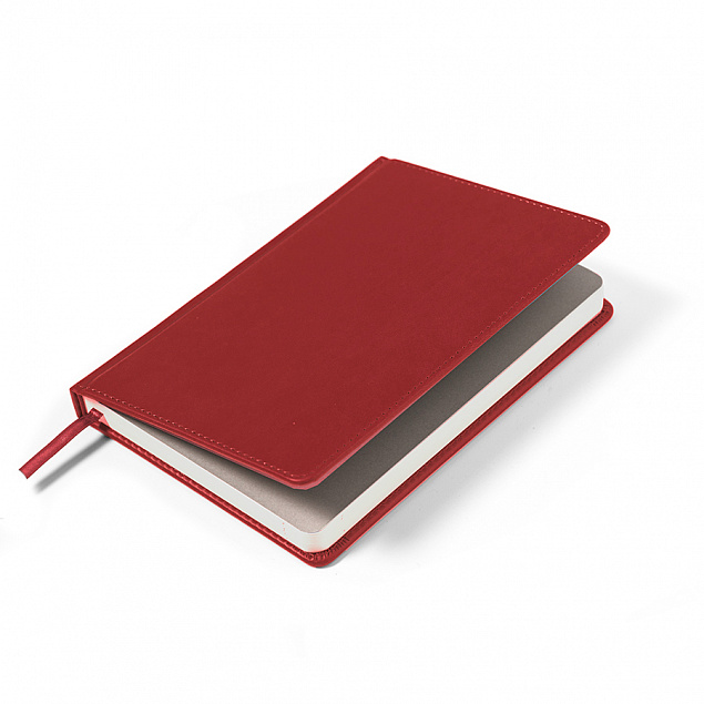 Ежедневник недатированный Anderson, А5,  красный, белый блок с логотипом в Балашихе заказать по выгодной цене в кибермаркете AvroraStore