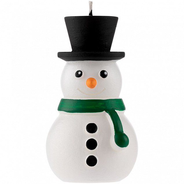 Свеча Home Lights, снеговик с логотипом в Балашихе заказать по выгодной цене в кибермаркете AvroraStore