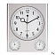 Настенные часы SATURN, серебряный с логотипом в Балашихе заказать по выгодной цене в кибермаркете AvroraStore