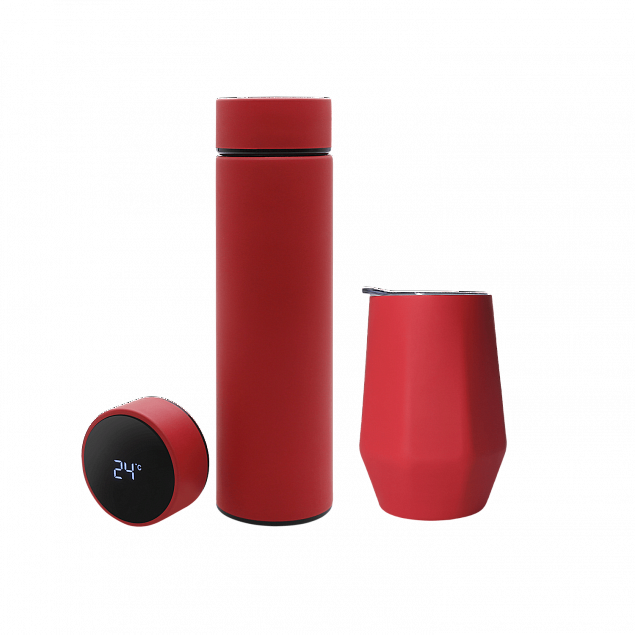 Набор Hot Box E софт-тач EDGE CO12s grey (красный) с логотипом в Балашихе заказать по выгодной цене в кибермаркете AvroraStore